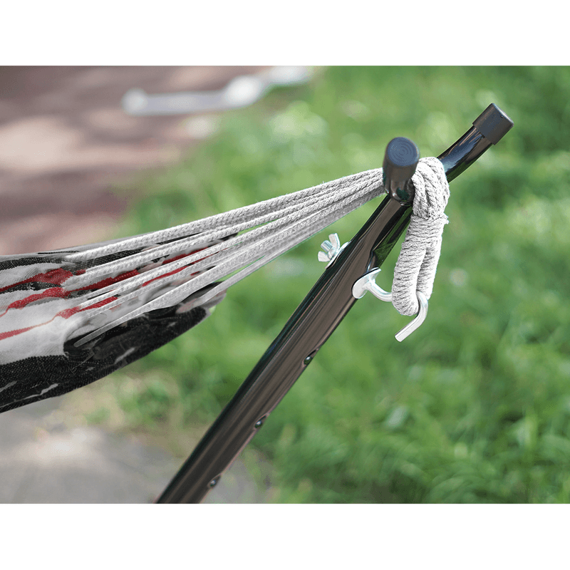 Casa si Gradina - Gradina si terasa - Balansoare si hamace - Hamace si suporturi - Cadru pentru suspendat hamac, negru, OTAN  NEW TYP 3 - Infinity.ro