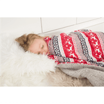 Casa si Gradina - Textile si covoare - Pături și cuverturi - Pături - Patura cu doua fete imitatie miel, motiv iarna, 150x200, RENIFE - Infinity.ro