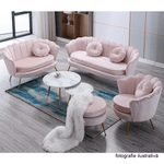 Casa si Gradina - Mobilier - Canapele si coltare - Banchete - Banca in stil Art-deco, catifea Velvet roz/crom auriu, NOBLIN - Infinity.ro