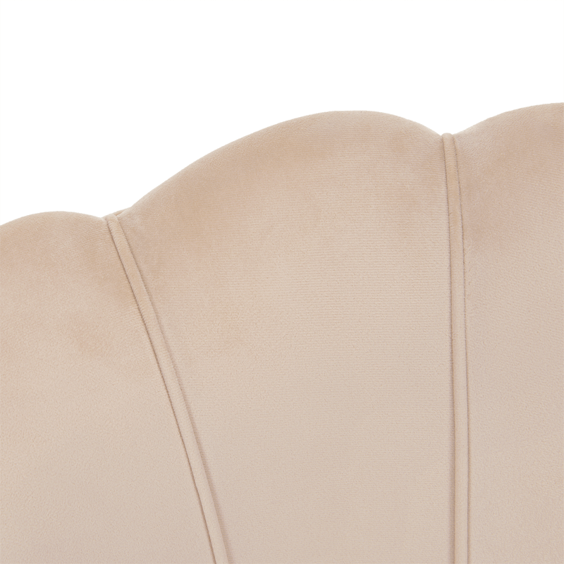 Casa si Gradina - Mobilier - Scaune si fotolii - Fotolii - Fotoliu in stil Art-deco, catifea Velvet bej/crom auriu, NOBLIN - Infinity.ro