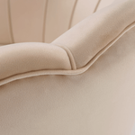 Casa si Gradina - Mobilier - Scaune si fotolii - Fotolii - Fotoliu in stil Art-deco, catifea Velvet bej/crom auriu, NOBLIN - Infinity.ro