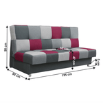 Casa si Gradina - Mobilier - Canapele si coltare - Canapele - Canapea, visiniu, tesatura malmo, ALABAMA - Infinity.ro