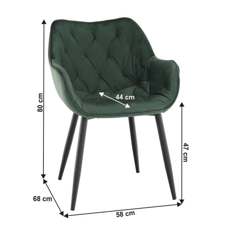 Casa si Gradina - Mobilier - Scaune si fotolii - Fotolii - Fotoliu de design, material textil Velvet verde, FEDRIS - Infinity.ro
