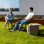 Casa si Gradina - Gradina si terasa - Mobilier exterior - Seturi mobila gradina - Set de gradina din rattan  1 + 2, maro, JARUB - Infinity.ro