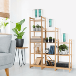 Casa si Gradina - Mobilier - Biblioteci si rafturi - Rafturi - Polita cu 4 rafturi, bambus natural, IMPEROR TYPE 2 - Infinity.ro