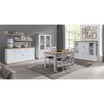 Casa si Gradina - Mobilier - Dulapuri si sifoniere - Dulapuri - Dulap combinat MZ2, alb / stejar grand, LEON - Infinity.ro