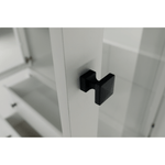 Casa si Gradina - Mobilier - Dulapuri si sifoniere - Dulapuri - Vitrina MZ5, alb / stejar grand, LEON - Infinity.ro