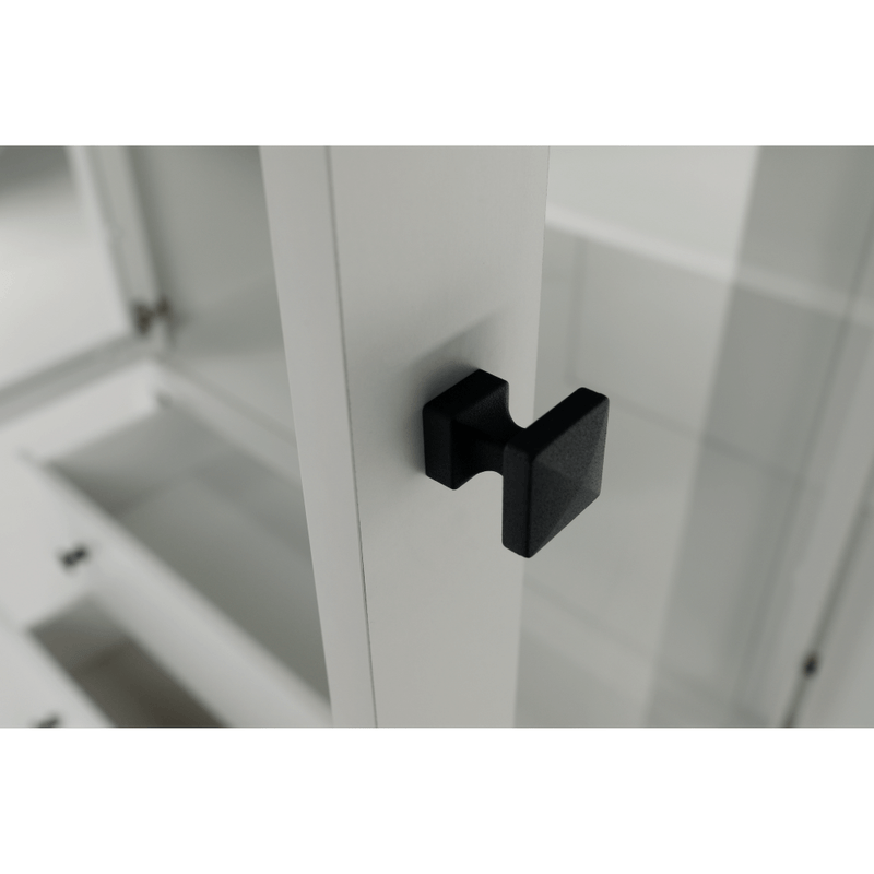 Casa si Gradina - Mobilier - Dulapuri si sifoniere - Dulapuri - Vitrina MZ5, alb / stejar grand, LEON - Infinity.ro