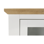 Casa si Gradina - Mobilier - Dulapuri si sifoniere - Dulapuri - Vitrina MZ4, alb / stejar grand, LEON - Infinity.ro