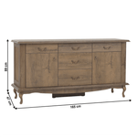 Casa si Gradina - Mobilier - Comode si corpuri - Comode - Scrin DA7, stejar lefkas, VILAR - Infinity.ro