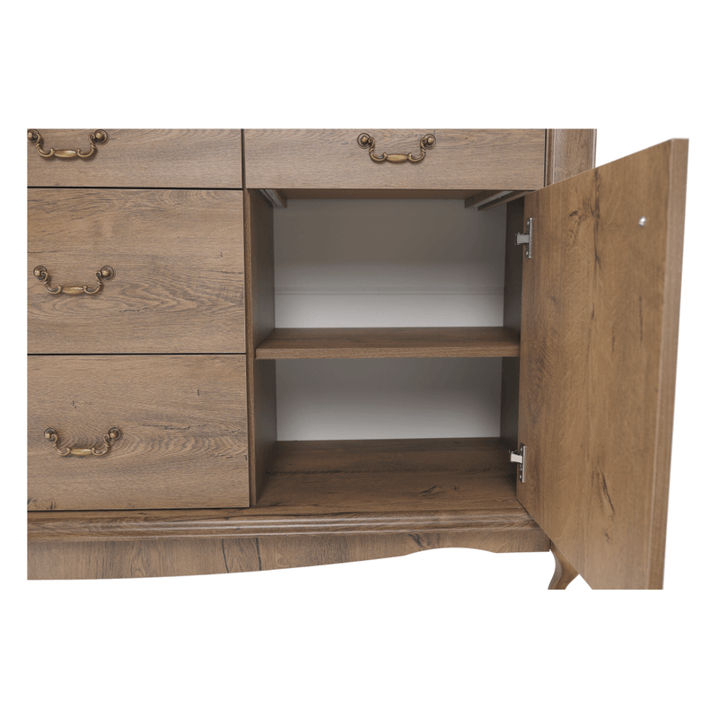 Casa si Gradina - Mobilier - Comode si corpuri - Comode - Scrin DA7, stejar lefkas, VILAR - Infinity.ro