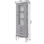 Casa si Gradina - Mobilier - Dulapuri si sifoniere - Dulapuri - Vitrina DA4, pin alb, VILAR - Infinity.ro