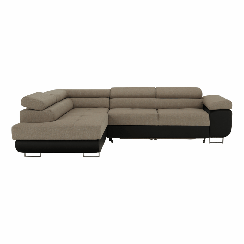 Casa si Gradina - Mobilier - Canapele si coltare - Coltare - Coltar, maro/bej, model stanga, AMARETO NEW - Infinity.ro