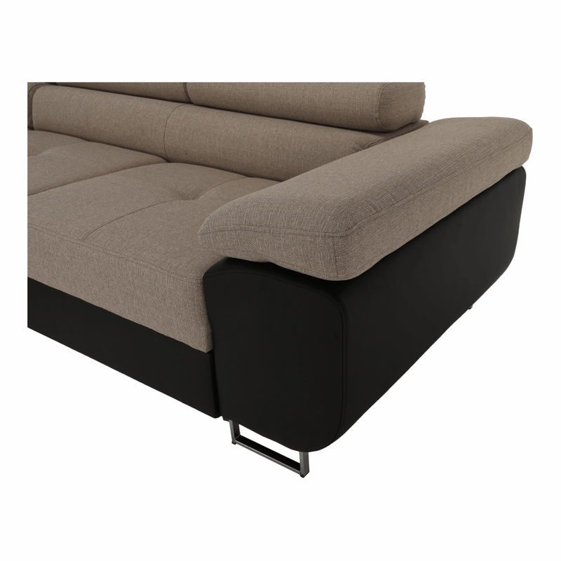 Casa si Gradina - Mobilier - Canapele si coltare - Coltare - Coltar, maro/bej, model stanga, AMARETO NEW - Infinity.ro