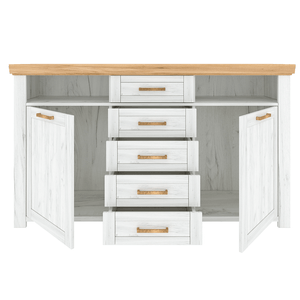 Scrin E, stejar craft auriu / stejar craft alb, SUDBURY