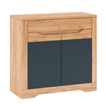 Casa si Gradina - Mobilier - Biblioteci si rafturi - Rafturi - Scrin G, stejar craft artizanal / gri grafit, FIDEL - Infinity.ro