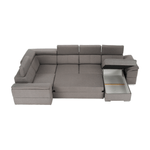 Casa si Gradina - Mobilier - Canapele si coltare - Coltare - Coltar, gri maroniu Taupe, model dreapta, SEGORIA ROH U - Infinity.ro