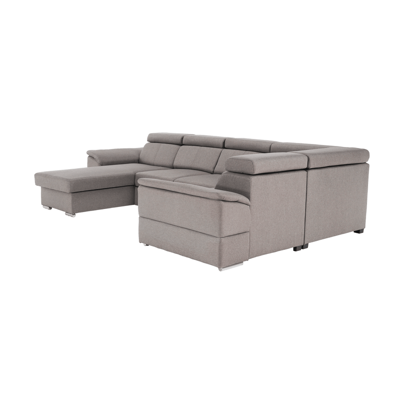 Casa si Gradina - Mobilier - Canapele si coltare - Coltare - Coltar, gri maroniu Taupe, model stanga, SEGORIA ROH U - Infinity.ro