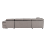 Casa si Gradina - Mobilier - Canapele si coltare - Coltare - Coltar, gri maroniu Taupe, model dreapta, SEGORIA ROH U - Infinity.ro