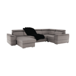 Casa si Gradina - Mobilier - Canapele si coltare - Coltare - Coltar, gri maroniu Taupe, model stanga, SEGORIA ROH U - Infinity.ro