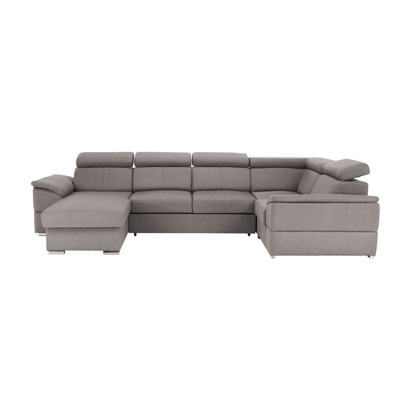 Casa si Gradina - Mobilier - Canapele si coltare - Coltare - Coltar, gri maroniu Taupe, model stanga, SEGORIA ROH U - Infinity.ro