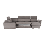 Casa si Gradina - Mobilier - Canapele si coltare - Coltare - Coltar, gri maroniu Taupe, model dreapta, SEGORIA ROH U - Infinity.ro