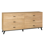 Casa si Gradina - Mobilier - Comode si corpuri - Comode - Scrin, stejar lefkas/negru, SIRAN TYP 5 - Infinity.ro