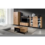 Casa si Gradina - Mobilier - Comode si corpuri - Comode - Scrin, stejar lefkas/negru, SIRAN TYP 3 - Infinity.ro