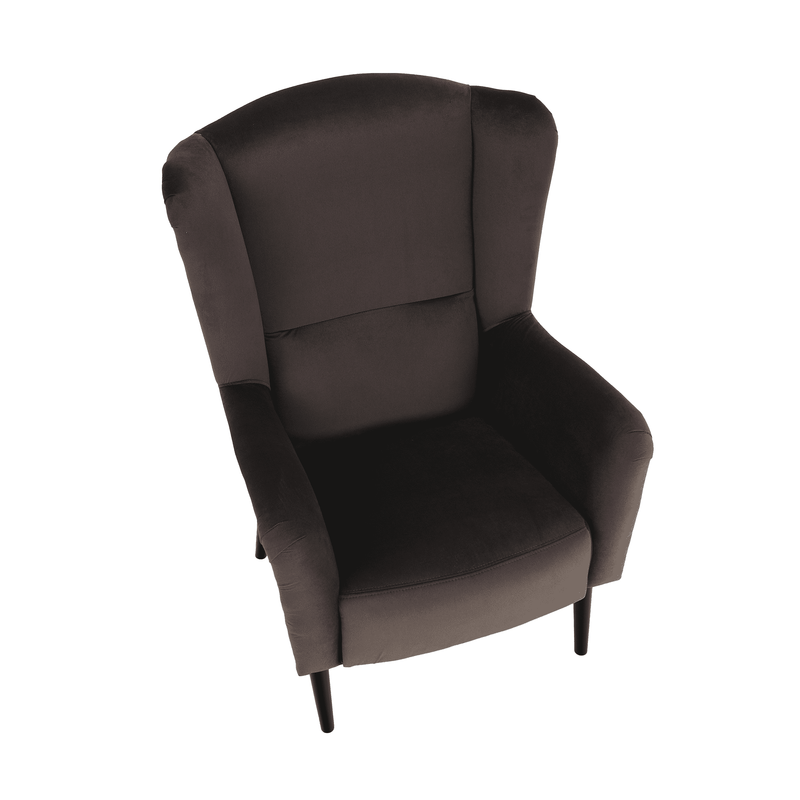 Casa si Gradina - Mobilier - Scaune si fotolii - Fotolii - Fotoliu de design, catifea Velvet maro/model Terra, BELEK - Infinity.ro