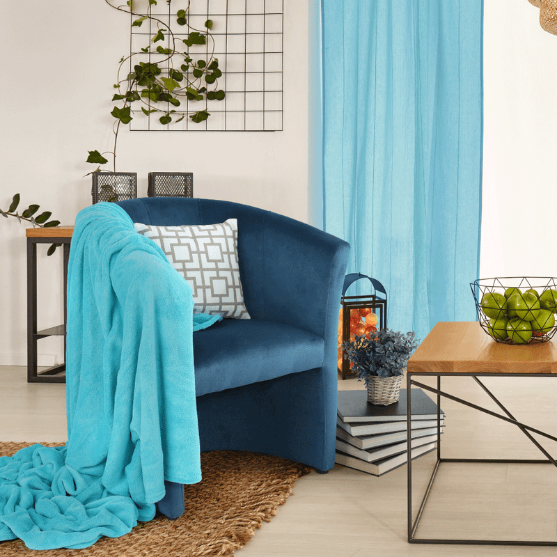 Casa si Gradina - Mobilier - Scaune si fotolii - Fotolii - Fotoliu de club, material textil albastru, CUBA - Infinity.ro