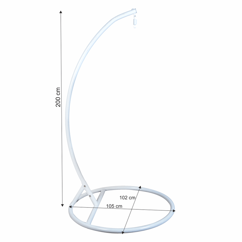 Casa si Gradina - Gradina si terasa - Balansoare si hamace - Balansoare - Cadru pentru suspendat fotoliu balansoar, alb, OTAN NEW TYP 2 - Infinity.ro