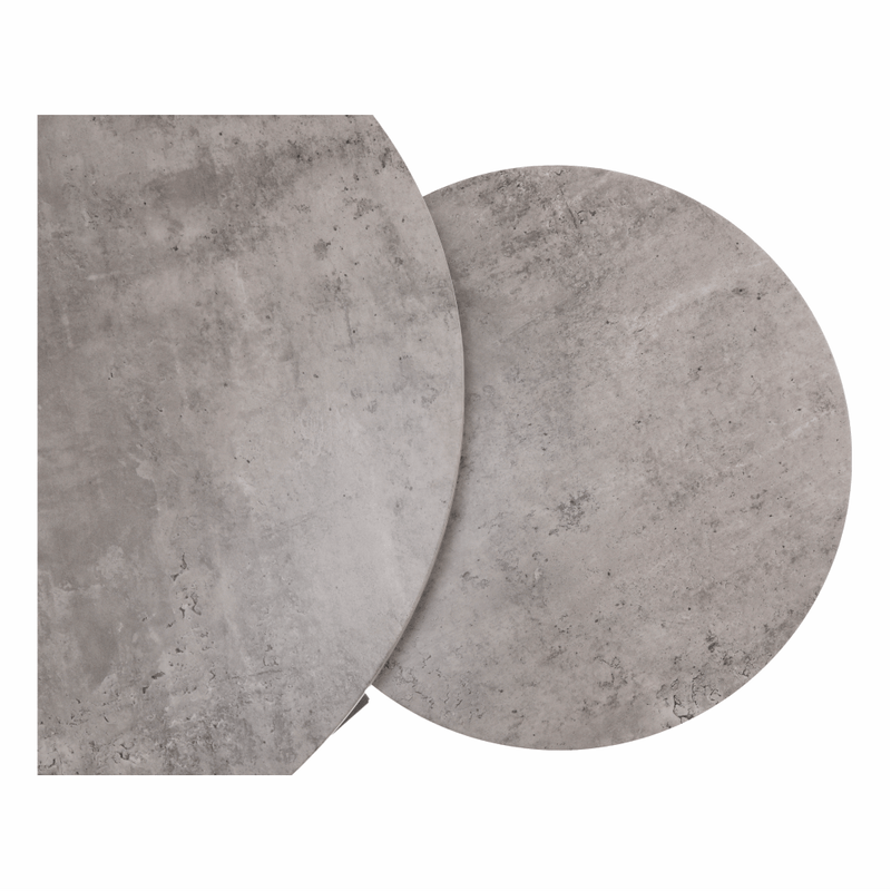 Casa si Gradina - Mobilier - Mese si birouri - Masute de cafea - Set de doua mese de cafea, beton / negru, IKLIN - Infinity.ro