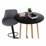 Casa si Gradina - Mobilier - Mese si birouri - Mese living - Masa de bar, negru/stejar, diametru 60 cm, IMAM - Infinity.ro