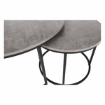 Casa si Gradina - Mobilier - Mese si birouri - Masute de cafea - Set de doua mese de cafea, beton / negru, IKLIN - Infinity.ro