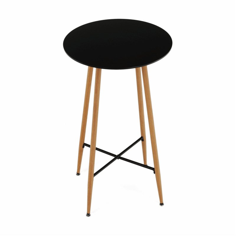 Casa si Gradina - Mobilier - Mese si birouri - Mese living - Masa de bar, negru/stejar, diametru 60 cm, IMAM - Infinity.ro