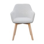 Casa si Gradina - Mobilier - Scaune si fotolii - Fotolii - Fotoliu de design, gri deschis/fag, CLORIN NEW - Infinity.ro