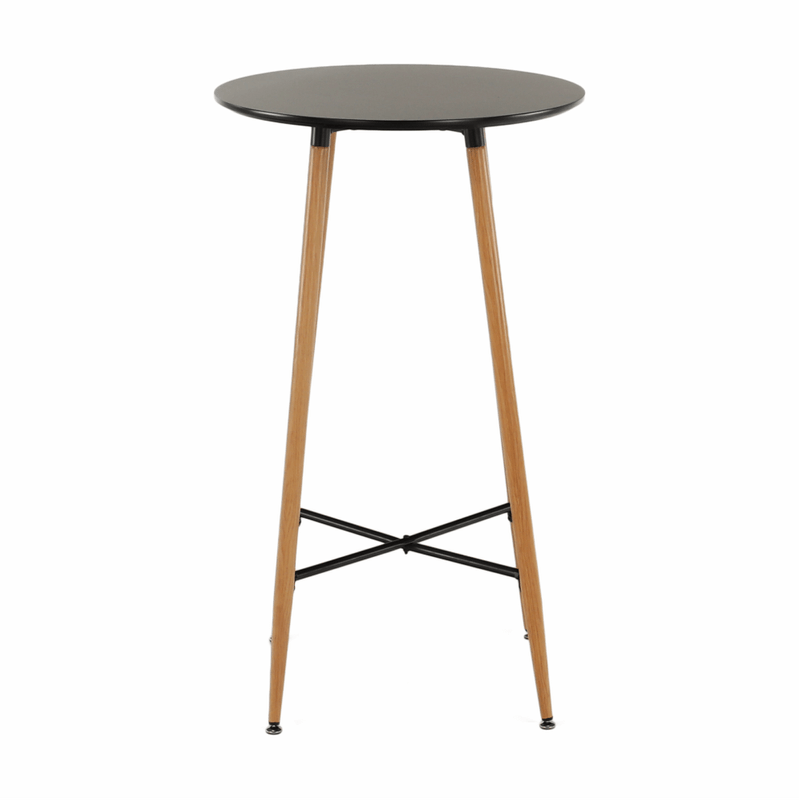 Casa si Gradina - Mobilier - Mese si birouri - Mese living - Masa de bar, negru/stejar, diametru 60 cm, IMAM - Infinity.ro
