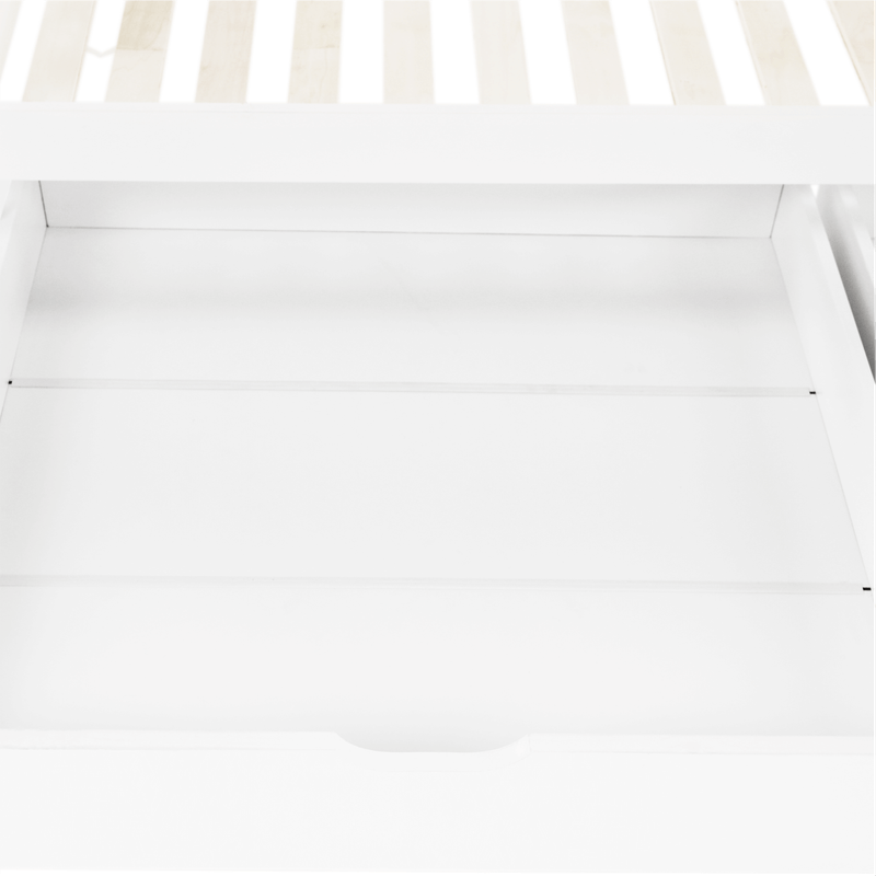 Casa si Gradina - Mobilier - Paturi si accesorii - Paturi - Pat cu 2 recipiente, alb, ELISIA - Infinity.ro