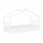 Casa si Gradina - Mobilier - Paturi si accesorii - Paturi - Pat cu 2 recipiente, alb, ELISIA - Infinity.ro