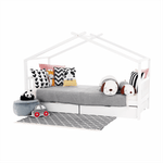 Casa si Gradina - Mobilier - Paturi si accesorii - Paturi - Pat cu 2 recipiente, alb, ELISIA - Infinity.ro