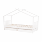 Casa si Gradina - Mobilier - Paturi si accesorii - Paturi - Pat cu 2 recipiente, alb, ELISIA - Infinity.ro