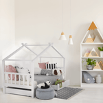 Casa si Gradina - Mobilier - Paturi si accesorii - Paturi - Pat cu 2 recipiente, alb, ELISIA - Infinity.ro