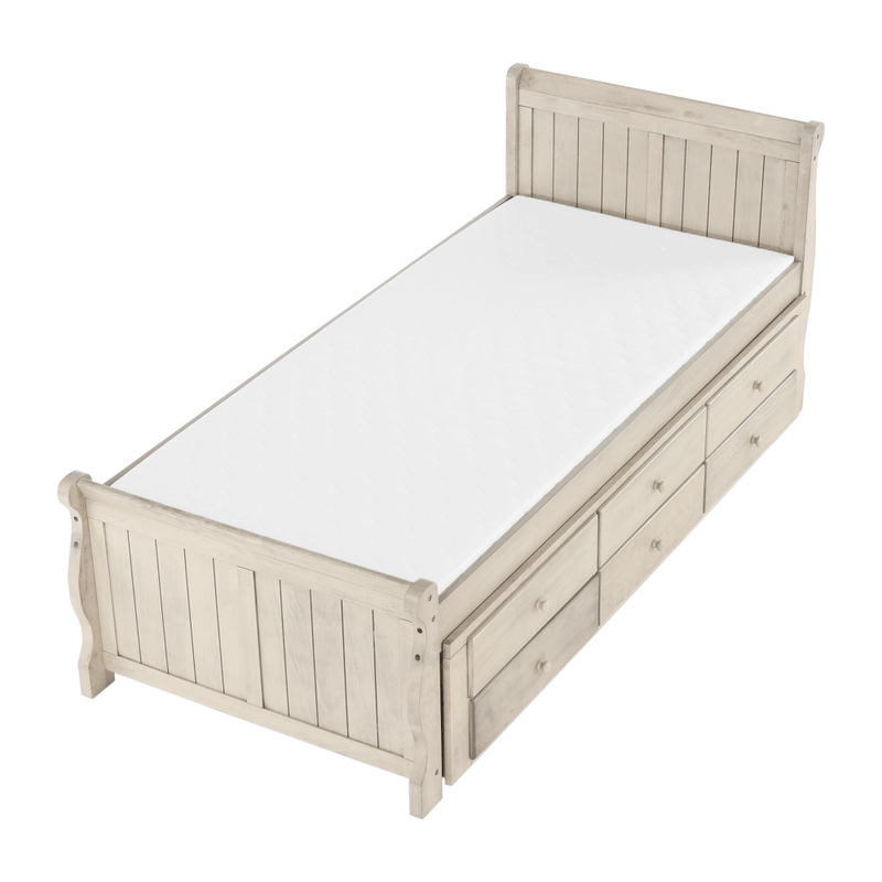 Casa si Gradina - Mobilier - Paturi si accesorii - Paturi - Pat cu pat suplimentar, alb antic, 90x200, ANTIKO - Infinity.ro