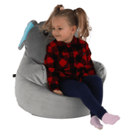 Casa si Gradina - Mobilier - Scaune si fotolii - Fotolii - Fotoliu tip sac, material textil gri, BABY TIPUL 2 - Infinity.ro