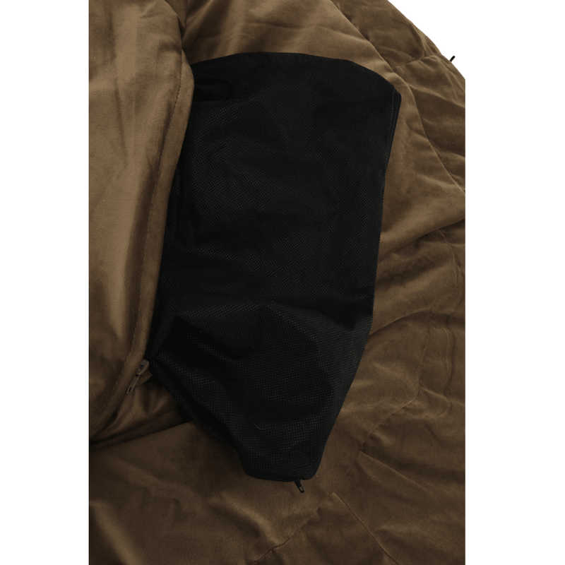 Casa si Gradina - Mobilier - Scaune si fotolii - Fotolii - Fotoliu tip sac, material textil gri-maro TAUPE, TRIKALO - Infinity.ro