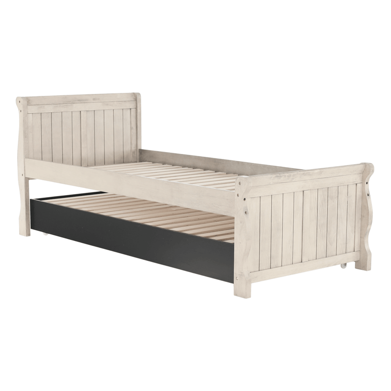 Casa si Gradina - Mobilier - Paturi si accesorii - Paturi - Pat cu pat suplimentar, alb antic, 90x200, ANTIKO - Infinity.ro