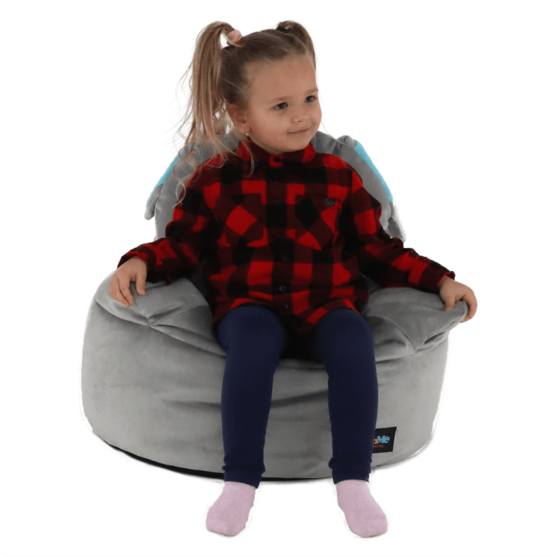 Casa si Gradina - Mobilier - Scaune si fotolii - Fotolii - Fotoliu tip sac, material textil gri, BABY TIPUL 2 - Infinity.ro