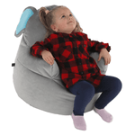 Casa si Gradina - Mobilier - Scaune si fotolii - Fotolii - Fotoliu tip sac, material textil gri, BABY TIPUL 2 - Infinity.ro