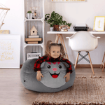 Casa si Gradina - Mobilier - Scaune si fotolii - Fotolii - Fotoliu tip sac, material textil gri, BABY TIPUL 1 - Infinity.ro