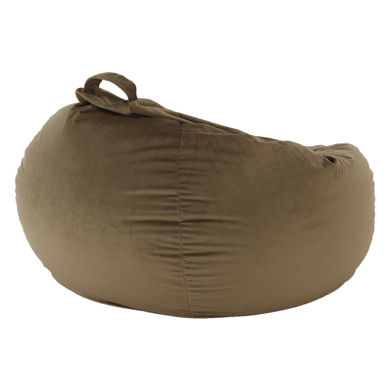 Casa si Gradina - Mobilier - Scaune si fotolii - Fotolii - Fotoliu tip sac, material textil gri-maro TAUPE, TRIKALO - Infinity.ro